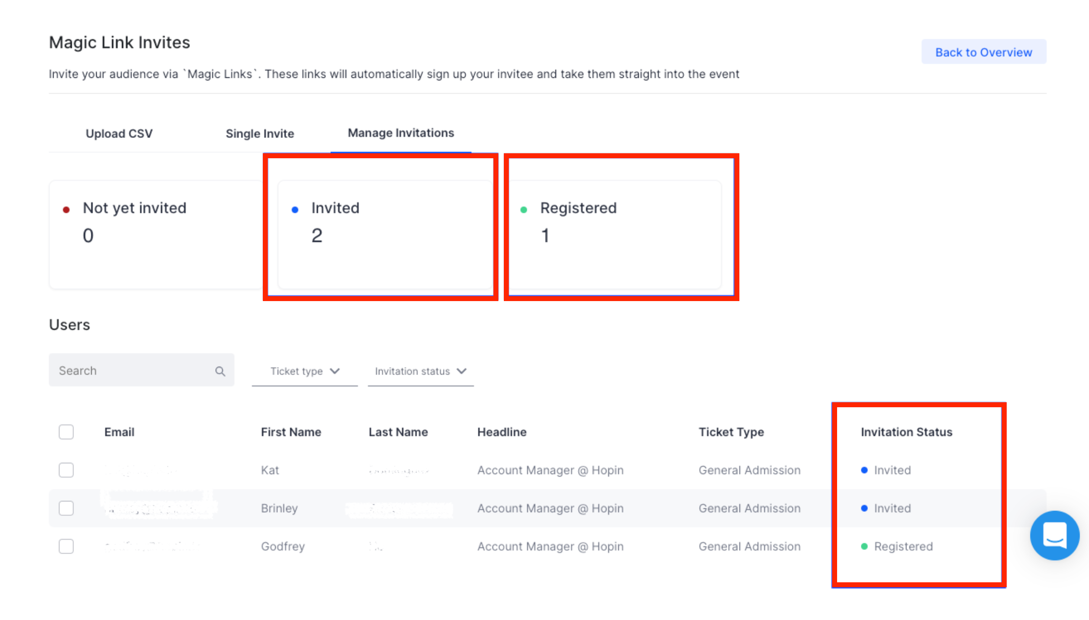 How to create and use Magic Links Hopin